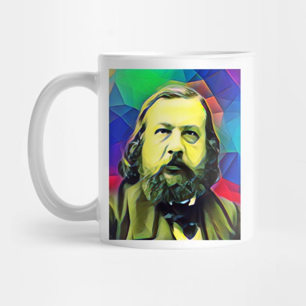 Theophile Gautier Colourful Portrait | Theophile Gautier Artwork 7 by JustLit